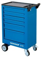 GEDORE 1578 Werkstattwagen blau 6 Schubladen