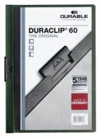 DURABLE Klemmhefter DURACLIP dunkelgrün, 25 St.