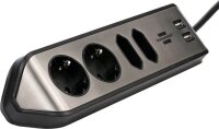 brennenstuhl estilo 4-fach Steckdosenleiste 2,0 m silber...