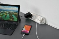 brennenstuhl estilo 4-fach Steckdosenleiste 2,0 m silber mit USB-Buchse