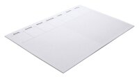 RNK-Verlag Schreibtischunterlage Office - liniert & kariert weiß Papier 48,0 x 33,0 cm, 30 Blatt