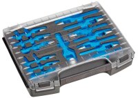 GEDORE 1101-570500 Locheisen-Set spitz, flach, kegelförmig 18-teilig