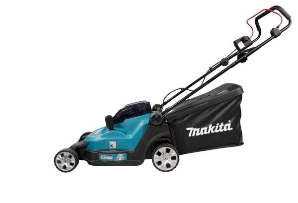 makita DLM432PT2 Akku-Rasenmäher 18,0 V für bis zu 575 m², mit 2 Akkus