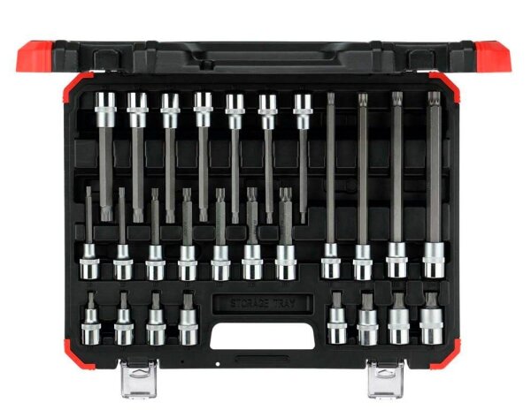 GEDOREred R68003026 Steckschlüsseleinsatz-Set 26-tlg.