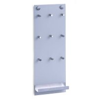 Zeller Schlüsselbrett silber mit 9 Haken, 15,0 x 6,0...