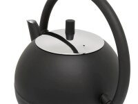 bredemeijer Teekanne Saturn schwarz, silber 1,2 l, 1 St.