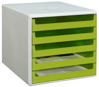 M&M Schubladenbox  lindgrün 30050931, DIN A4 mit...