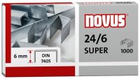 novus Heftklammern SUPER 24/6, 1.000 St.