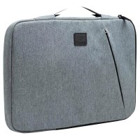Exacompta Laptophülle Business Kunstfaser grau bis 35,6 cm (14 Zoll)  ( 17124E )
