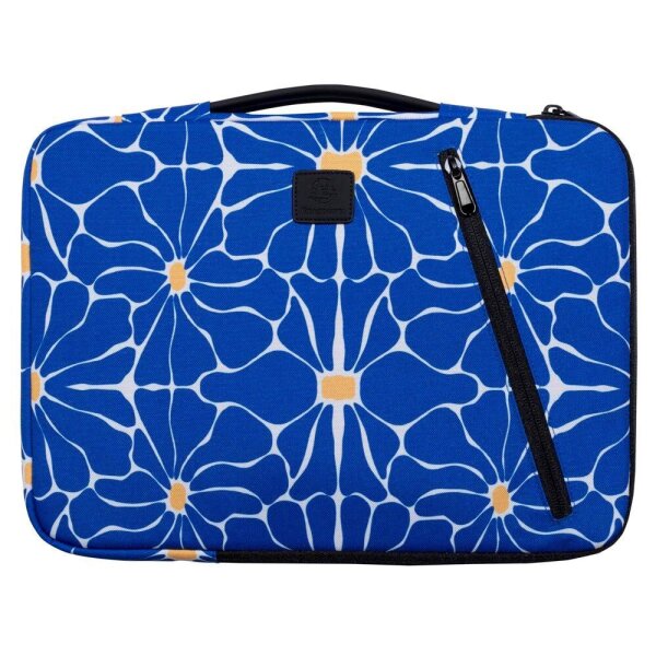 Exacompta Laptophülle Flower Kunstfaser blau bis 35,6 cm (14 Zoll)  ( 17253E )