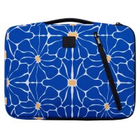 Exacompta Laptophülle Flower Kunstfaser blau bis...