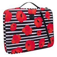 Exacompta Laptophülle Mohnblume Kunstfaser rot bis 35,6 cm (14 Zoll)  ( 17213E )