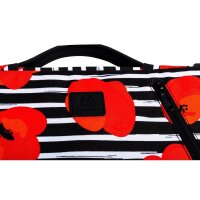 Exacompta Laptophülle Mohnblume Kunstfaser rot bis 35,6 cm (14 Zoll)  ( 17213E )