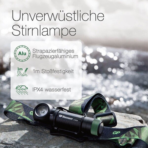 GP CH35 LED Stirnlampe schwarz 10,6 cm, 1 St.