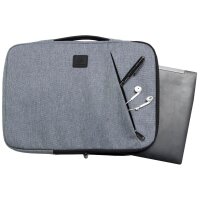 Exacompta Laptophülle Business Kunstfaser grau bis...