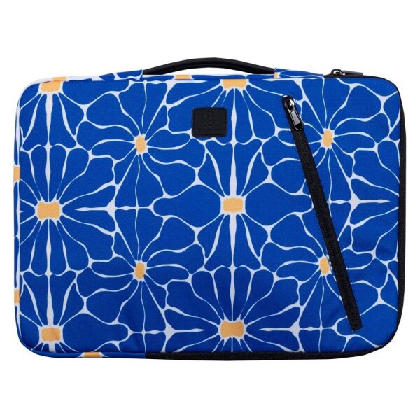 Exacompta Laptophülle Flower Kunstfaser blau bis 40,6 cm (16 Zoll)  ( 17353E )