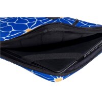 Exacompta Laptophülle Flower Kunstfaser blau bis 40,6 cm (16 Zoll)  ( 17353E )
