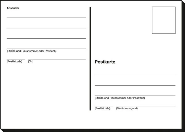 SIGEL Postkarte Formularbuch PH610, 1 St.
