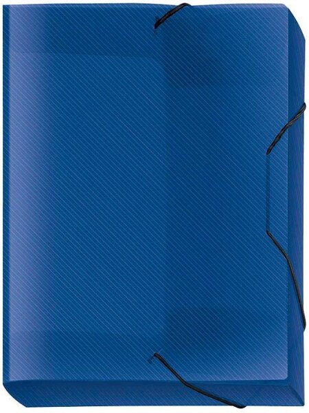 VELOFLEX Heftbox Crystal 3,0 cm transparent blau, 1 St.