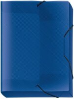 VELOFLEX Heftbox Crystal 3,0 cm transparent blau, 1 St.