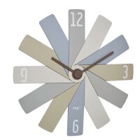 TFA® Wanduhr 60.3020 CLOCK IN THE BOX grau Kunststoff...