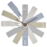 TFA® Wanduhr 60.3020 CLOCK IN THE BOX grau Kunststoff 400,0 x 37,0 mm