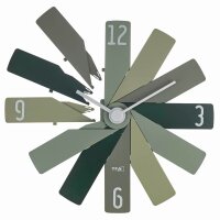 TFA® Wanduhr 60.3020 CLOCK IN THE BOX grün Kunststoff 400,0 x 37,0 mm