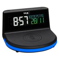 TFA® digitaler Wecker 60.2028.01 CHARGE IT WIRELESS...