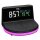 TFA® digitaler Wecker 60.2028.01 CHARGE IT WIRELESS schwarz Kunststoff 136,0 x 126,0 mm