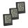 TFA® 30.5039 Thermo-Hygrometer schwarz, 3 St.