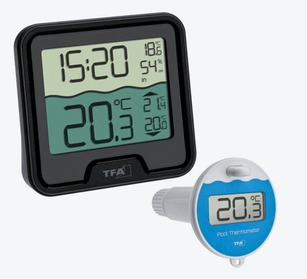 TFA® 30.3066 MARBELLA Poolthermometer schwarz, 1 St.