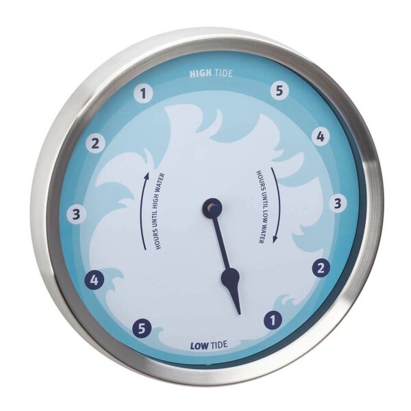 TFA® Gezeitenuhr 60.3029.06 silber Metall, Ø 22,0 cm  ( 60.3029.06 )