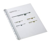 DURABLE Klemmschienen mit Abheftleiste transparent DIN A4...