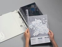 DURABLE Klemmschienen mit Abheftleiste transparent DIN A4 60 Blatt, 50 St.