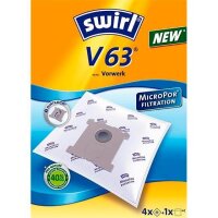 swirl® MicroPor Filtration V 63 Staubsaugerbeutel, 4 St.