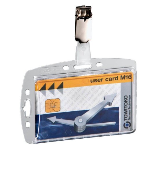 DURABLE Namensschilder mit Clip 8,5 x 5,4 cm, 25 St.