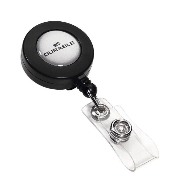 DURABLE Ausweishalter Jojo 815258, Druckknopfschlaufe, anthrazit, 10 St.
