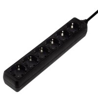 hama 6-fach Steckdosenleiste 1,4 m schwarz