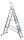 SZ Metall Vielzweckleiter silber 3x 9 Sprossen, H: 543,0 cm