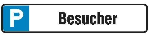 SafetyMarking® Hinweisschild "P Besucher" rechteckig 52,0 x 11,0 cm, 1 St.