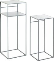 HAKU Möbel Beistelltische-Set rechteckig Metall...