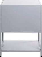 HAKU Möbel Konsole Nachttisch rechteckig Metall grau 45,0 x 30,0 x 60,0 cm, 1 St.