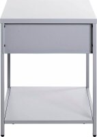 HAKU Möbel Konsole Nachttisch rechteckig Metall grau 40,0 x 40,0 x 53,0 cm, 1 St.