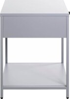 HAKU Möbel Konsole Nachttisch rechteckig Metall grau 40,0 x 40,0 x 53,0 cm, 1 St.