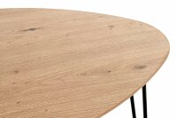 HAKU Möbel Beistelltisch dreieckig MDF-Platte eiche 48,0 x 48,0 x 48,0 cm, 1 St.