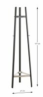 HAKU Möbel Kleiderständer 52254 schwarz Metall...