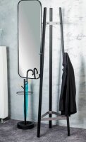 HAKU Möbel Kleiderständer 52254 schwarz Metall 9 Haken 47,0 x 177,0 cm, 1 St.