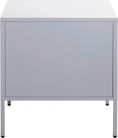 HAKU Möbel Konsole Nachttisch rechteckig Metall grau 45,0 x 35,0 x 50,0 cm, 1 St.