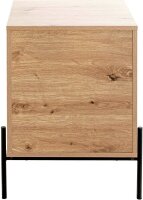 HAKU Möbel Konsole Nachttisch rechteckig MDF-Platte eiche 45,0 x 47,0 x 60,0 cm, 1 St.