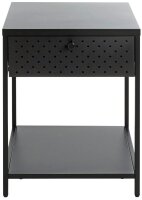 HAKU Möbel Konsole Nachttisch rechteckig Metall schwarz 40,0 x 40,0 x 53,0 cm, 1 St.